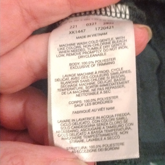 Columbia green speckled fleece 1/4 zip popover jacket/fleece - Picture 6 of 6